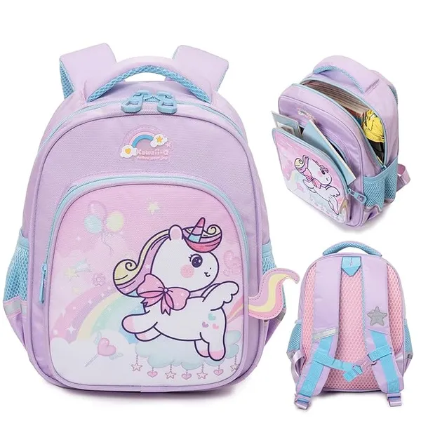 Rainbow_Prance_Unicorn_Backpack_12.6-Inch_Lightweight_Bag_For_Girls_(Ages_510)_Waterproof,_Multi-Pocket_&_Spine-Support