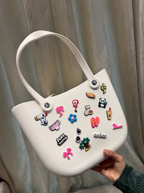 Crocs-Style_Silicone_hand_Bag_Waterproof,_Lightweight_&_Washable