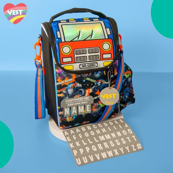 Bus_Vest_New_22"_Luxury_Customise_Me_Lunchbag_For_School_Kids_Premium_Quality_&_Personal_Touch