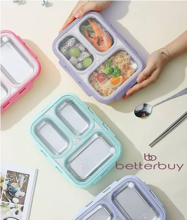 Bentopro_3_3-Slot_Stainless_Steel_Lunch_Box_02_750Ml_Leakproof_Bpa-Free_Compact_&_Durable