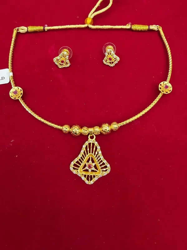Purabi_Jewels_Traditional_Gold_Plated_American_Diamond_Hasli_Choker_Necklace_Set_With_Earrings_For_Women_Triangle_Design_Ethnic_Cz_Bridal_Jewellery_Set_For_Weddings_Festive_Party_Wear