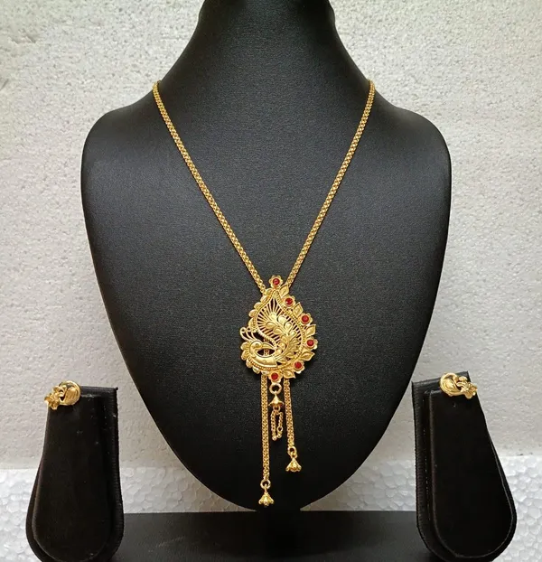 Purabi_Jewels_Premium_Gold_Plated_Tie_Style_Long_Chain_Necklace_Jewellery_Set_with_Earrings_|_Trendy_Drop_Lariat_Tie_Haar_for_Women_&_Girls_|_Traditional,_Party_&_Wedding_Wear