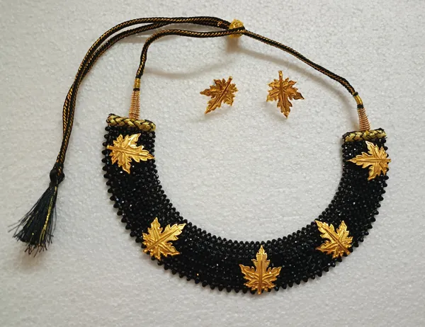 Black_Crystal_Gold-Plated_Earring_&_Necklace_Set_For_Women_&_Girls