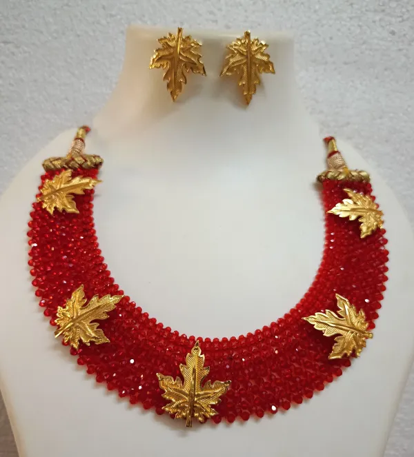 Red_Crystal_Gold-Plated_Trending_Earring_&_Necklace_Set_For_Women_&_Girls