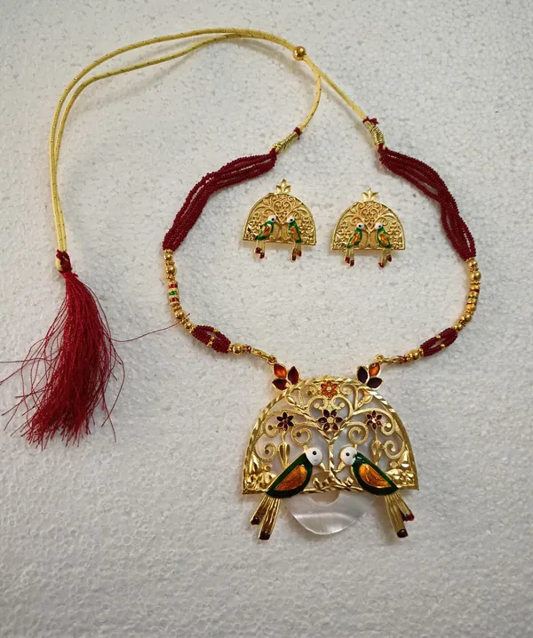Brass_Gold-Plated_Earring_&_Necklace_Set_For_Women_&_Girls