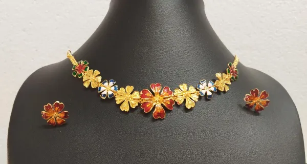 Gold_Brass_Gold-Plated_Earring_&_Necklace_Set_For_Women_&_Girls