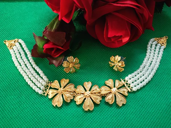 Copper_Gold-Plated_Trending_Earring_&_Necklace_Set_For_Women_&_Girls
