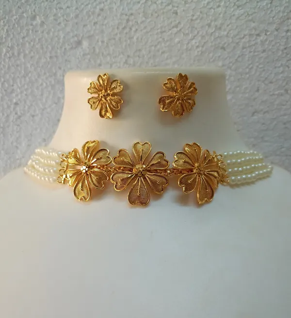 Copper_Gold-Plated_Trending_Earring_&_Necklace_Set_For_Women_&_Girls