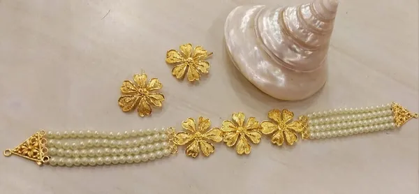 Copper_Gold-Plated_Trending_Earring_&_Necklace_Set_For_Women_&_Girls