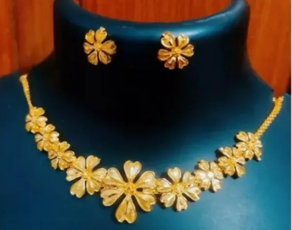 Brass_Gold-Plated_Trending_Earring_&_Necklace_Set_For_Women_&_Girls