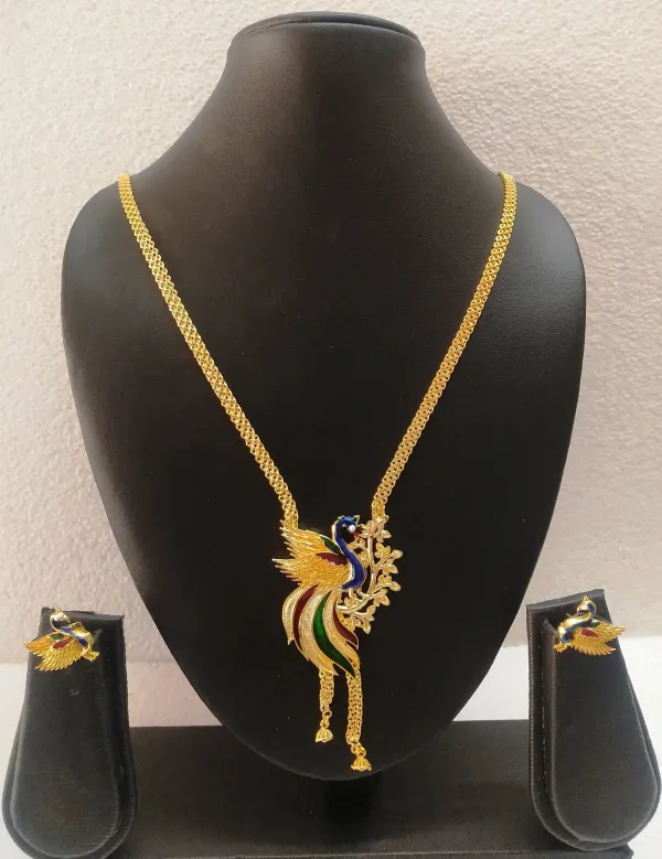 Brass_Gold-Plated_Trending_Earring_&_Necklace_Set_For_Women_&_Girls