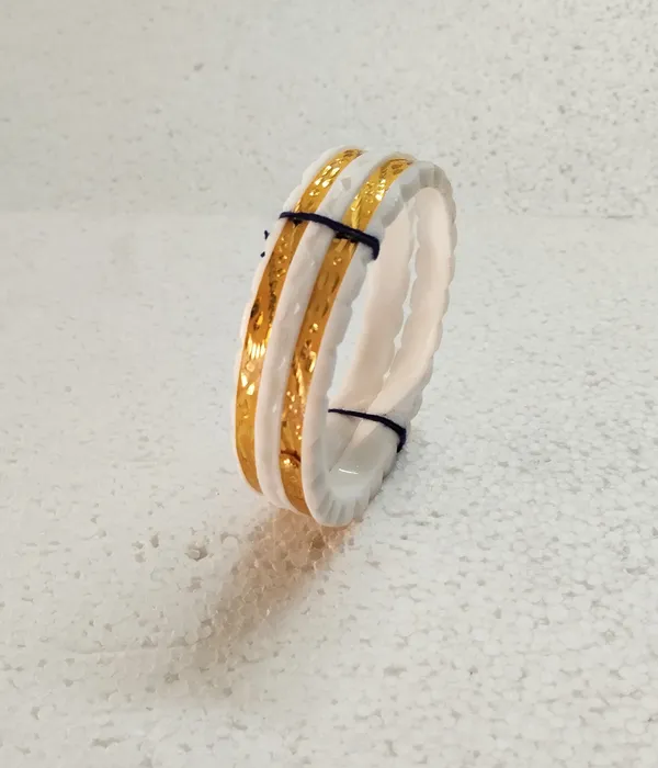 Purabi_Jewels_Original_Shakha_Badhano_Bandhani_with_Gold_Plating_for_Women_Yellow_Gold_Pola_Bangles/Gold_Handmade_Chudi/Wedding_Chooda_for_Women_(Set_of_2pcs,_6mm_Broad)_-_White