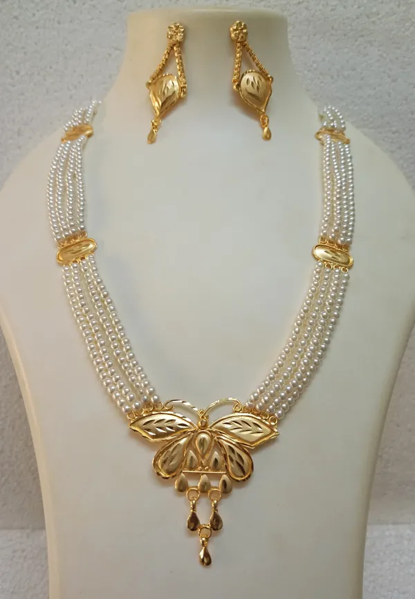 Purabi_Jewels_Gold_Plated_Butterfly_Design_Pearl_Moti_Long_Jewellery_Necklace_Set_for_Women_and_Girls