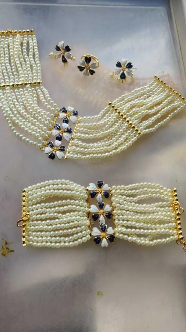 Brass_Gold-Plated_Earring,_Ring,_Bracelet_&_Necklace_Set_For_Women_&_Girls