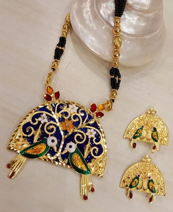Purabi_Jewels_Gold_Plated_Meena_Multicolour_Bird_Designer_Pendant_with_Beads_Necklace_Jewellery_Set_for_Women_and_Girls