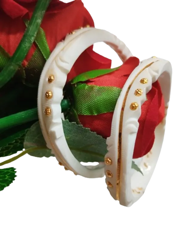 Purabi_Jewels_Gold_Plated_Original_Shakha_Bandhano_Trendy_Latest_Wave_Design_New_Arrival_Women's_Traditional_Bengali_Shakha_Bangles_Set_White,_Wedding_Jewellery_for_Married_Women