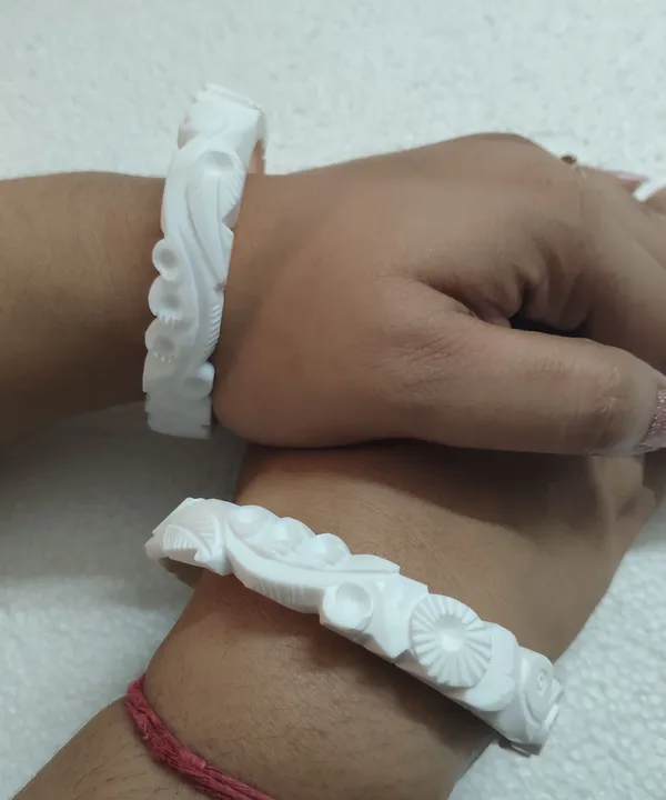 Purabi_Jewels_Handcrafted_Original_Shakha__Conch_Shell_Broad_White_Bangles_|_Bengali_Bangles_for_Married_Women