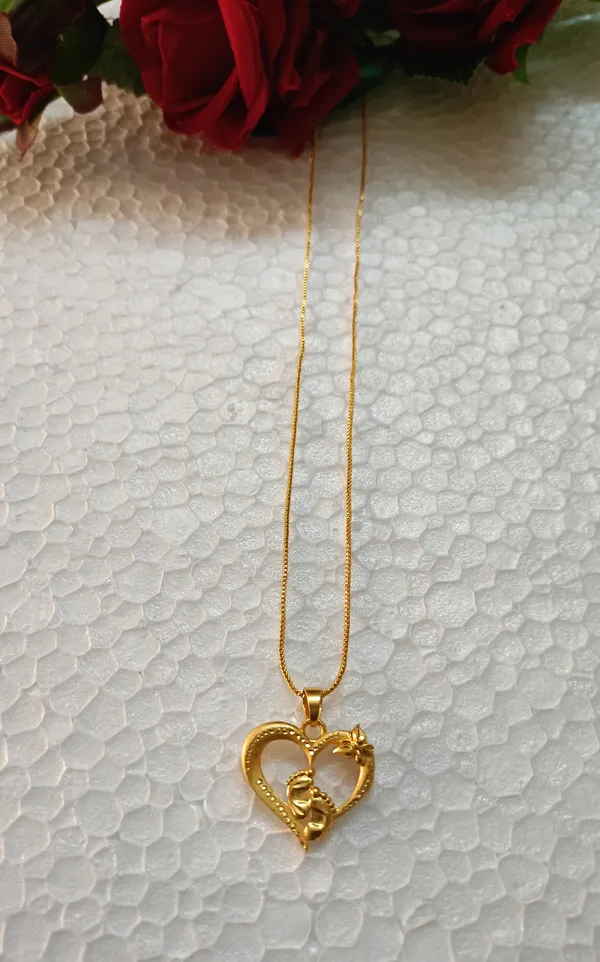 Purabi_Jewels_Handmade_Golden_Ethnic_One_Gm_Gold_Plated_Heart_Shape_Valentine_Pendant_for_Women_and_Girls