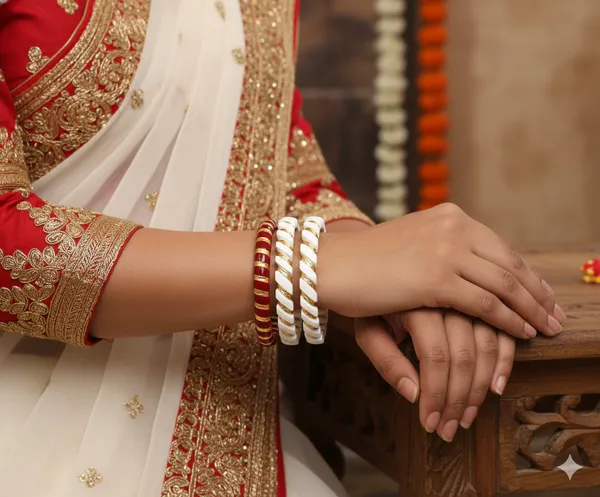 Purabi_Jewels_White_and_Gold_Traditional_Original_Conch_Shell_Shakha_Bangle_with_Arcylic_Pola_Bangle,_Elegant_Indian_Style_Fashion_Jewelry,_Decorative_Pattern_Design_(_Set_of_4)