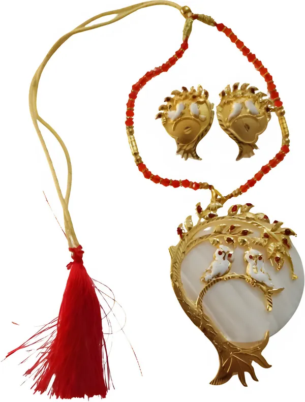 Shell_Gold-Plated_Earring_&_Necklace_Set_For_Women_&_Girls