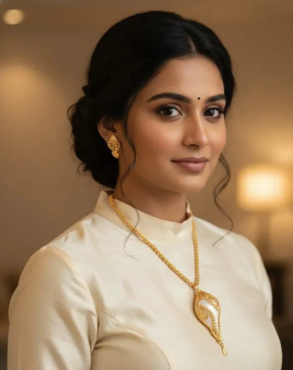 Purabi_Jewels_Original_Natural_Conch_Shell_with_Premium_Gold_Plating_Pendant_Locket_with_Gold_Plated_Bokul_Chain_and_matching_Earrings_for_Women_and_Girls