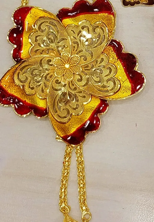 Brass_Gold-Plated_Earring_&_Necklace_Set_For_Women_&_Girls