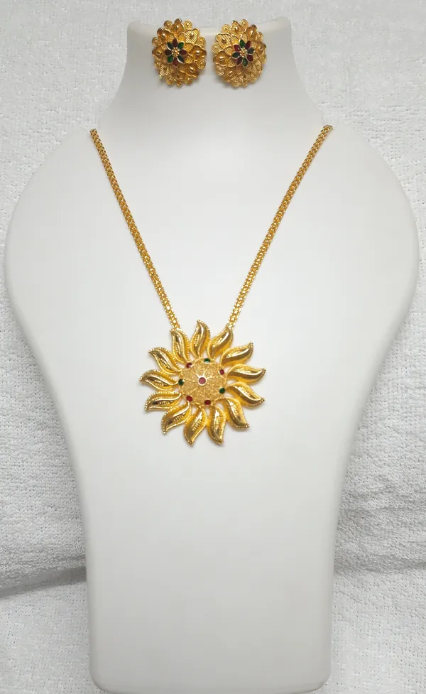 Brass_Gold-Plated_Earring_&_Necklace_Set_For_Women_&_Girls