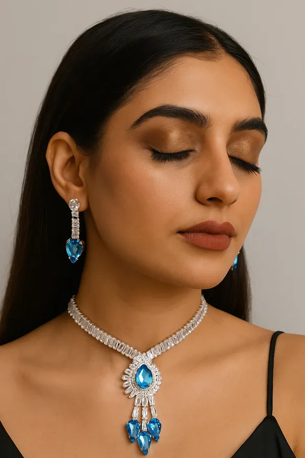 Crystal_Blue_American_Diamond_Set_With_Earrings_For_Women