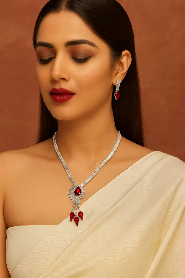Red_American_Diamond_Set_With_Earrings_For_Women