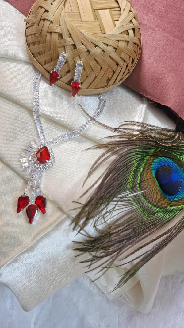 Red_American_Diamond_Set_With_Earrings_For_Women