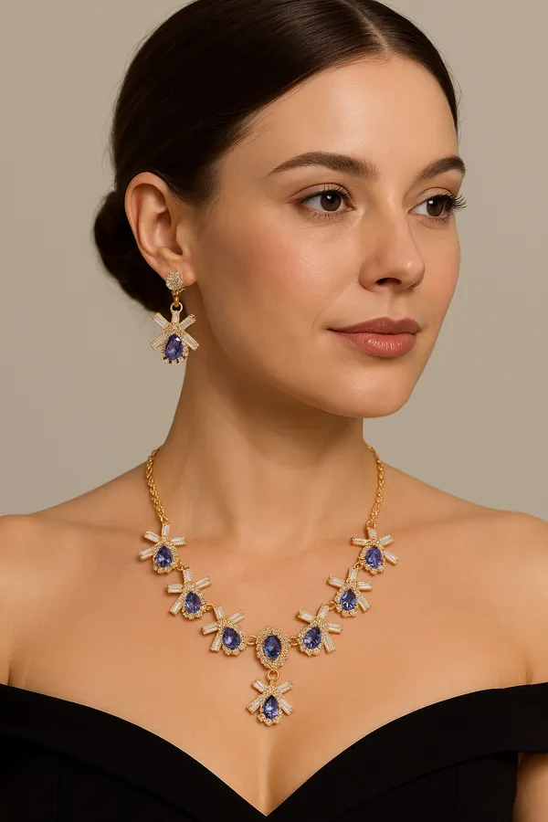 Purple_Crystal_And_American_Diamond_Set_With_Earrings_For_Women