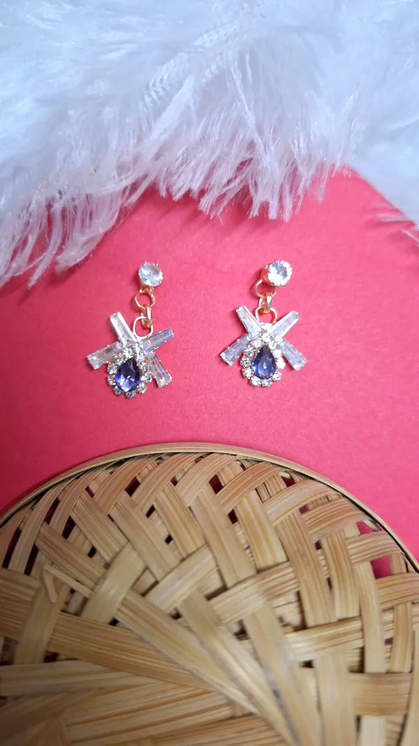 Purple_Crystal_And_American_Diamond_Set_With_Earrings_For_Women