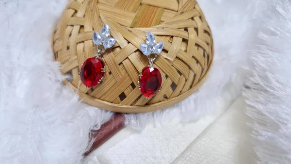 Red_American_Diamond_Set_With_Crystal_And_Earrings_For_Women