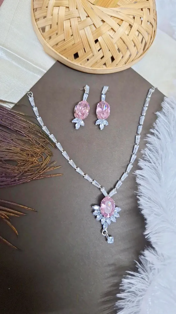 Pink_American_Diamond_Set_With_Crystal_And_Earrings_For_Women