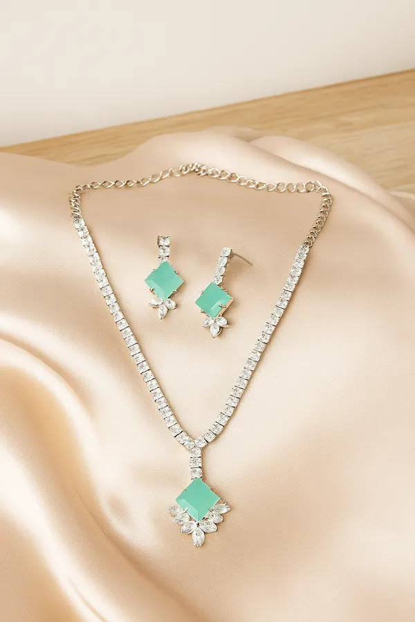 Light_Green_American_Diamond_Set_With_Earrings_For_Women