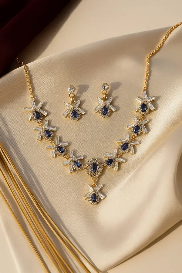 Purple_Crystal_And_American_Diamond_Set_With_Earrings_For_Women