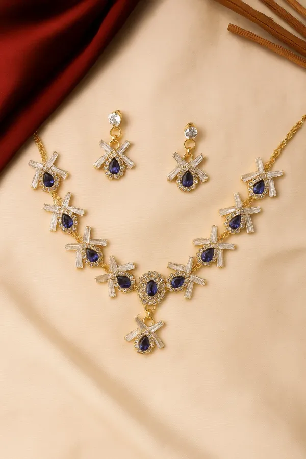 Purple_Crystal_And_American_Diamond_Set_With_Earrings_For_Women