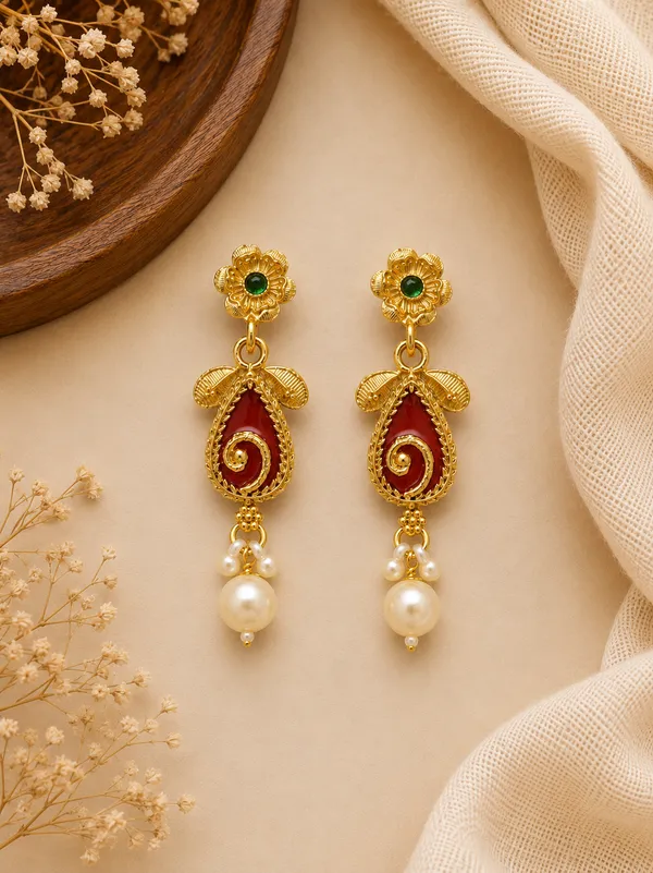 Shree_Vamika_Red_Ruby_Long_Mala_Set_–_18K_Gold_Plated