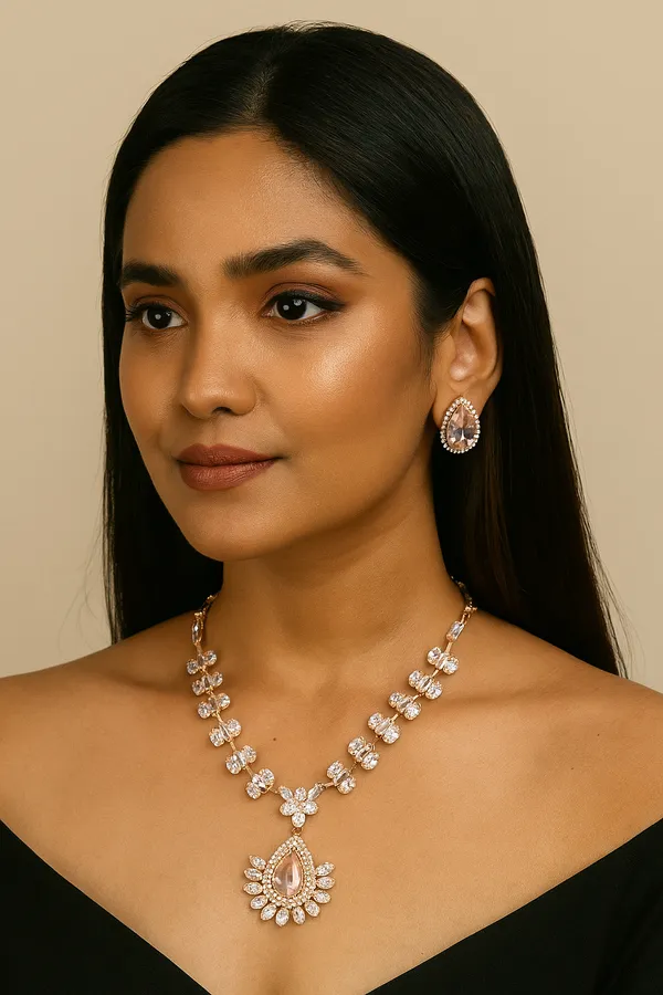 Rose_Gold_Platted_Pink_Crystal_And_American_Diamond_Set_With_Earrings_For_Women