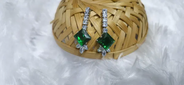 Green_American_Diamond_Set_With_Earrings_For_Women