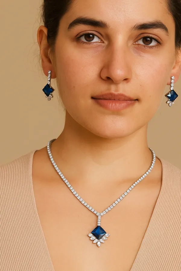 Royal_Blue_American_Diamond_Set_With_Earrings_For_Women