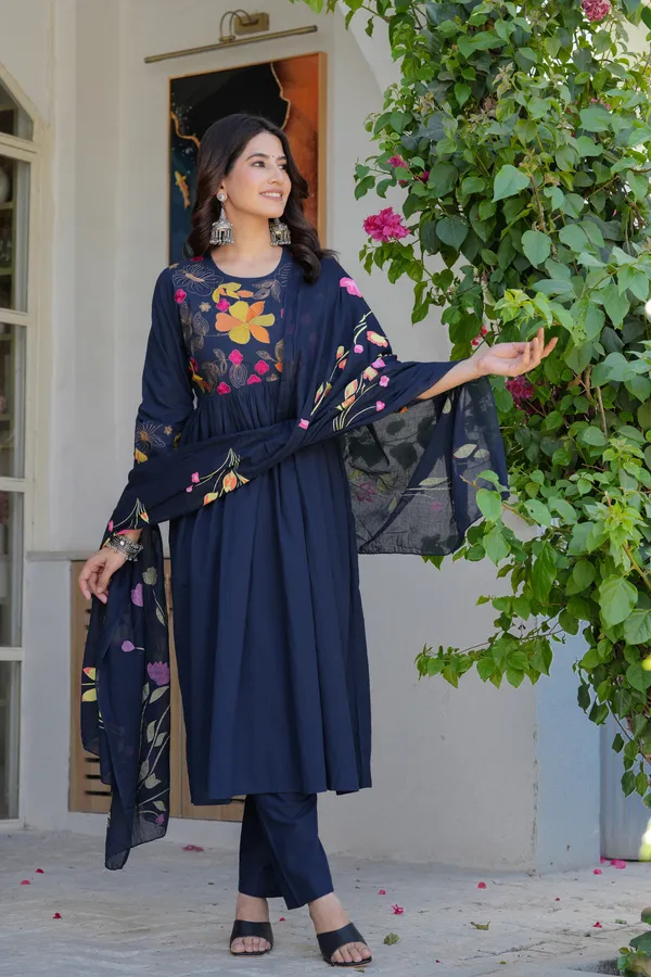 Blue_Elegant_Flower_Embroidery_Suit_With_Heavy_Dupatta