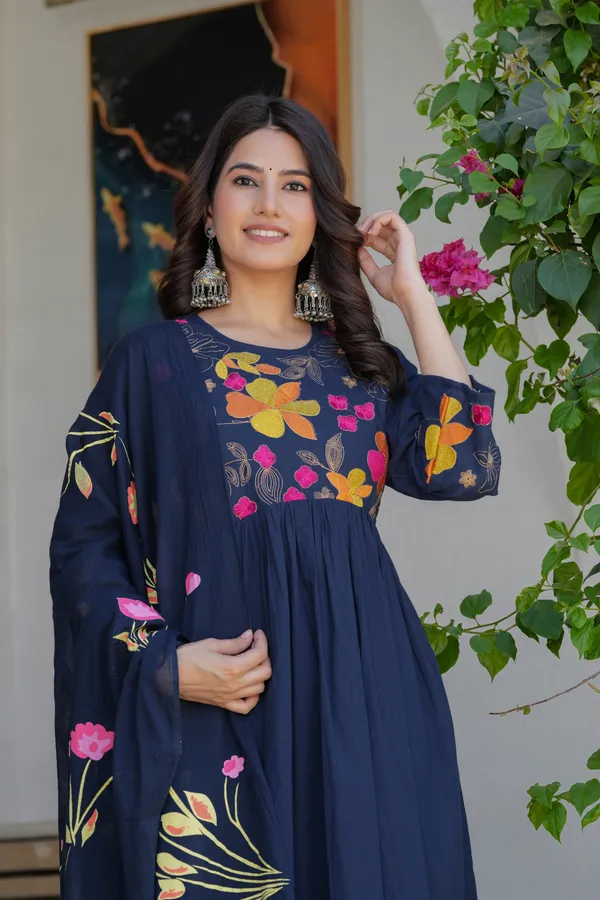 Blue_Elegant_Flower_Embroidery_Suit_With_Heavy_Dupatta