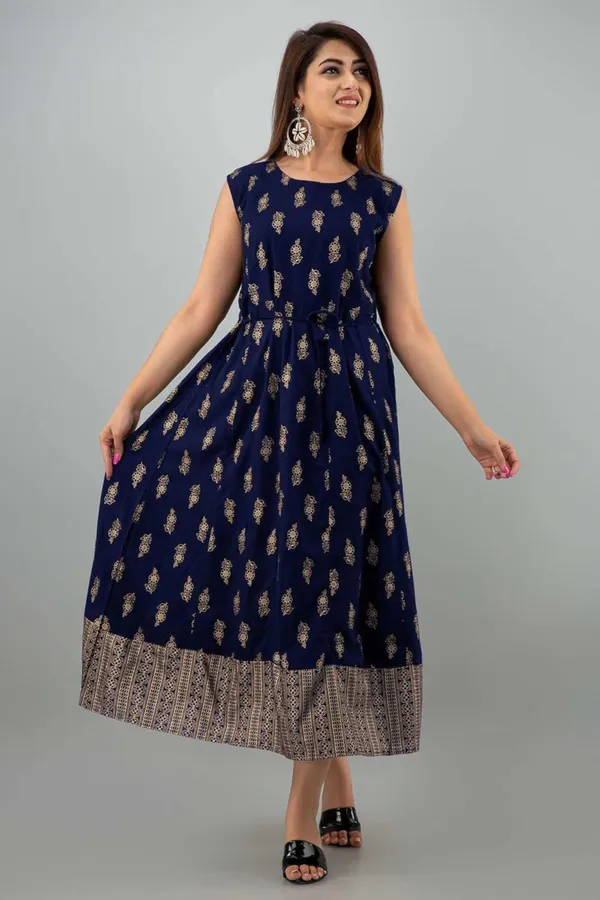 Blue_Rayon_Printed_Rayon_Gown_With_Jacket