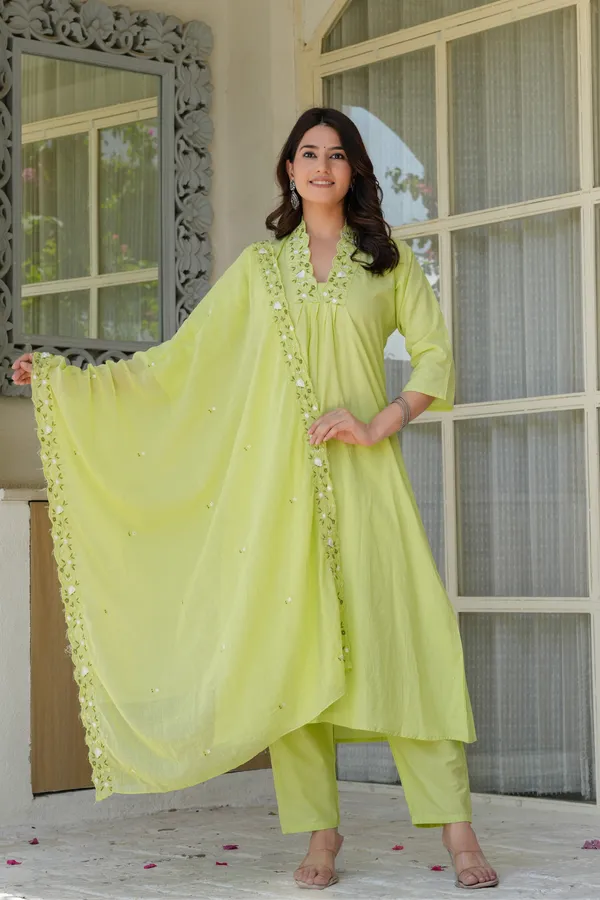 Lime_Zest_Anarkali_Kurta_Set