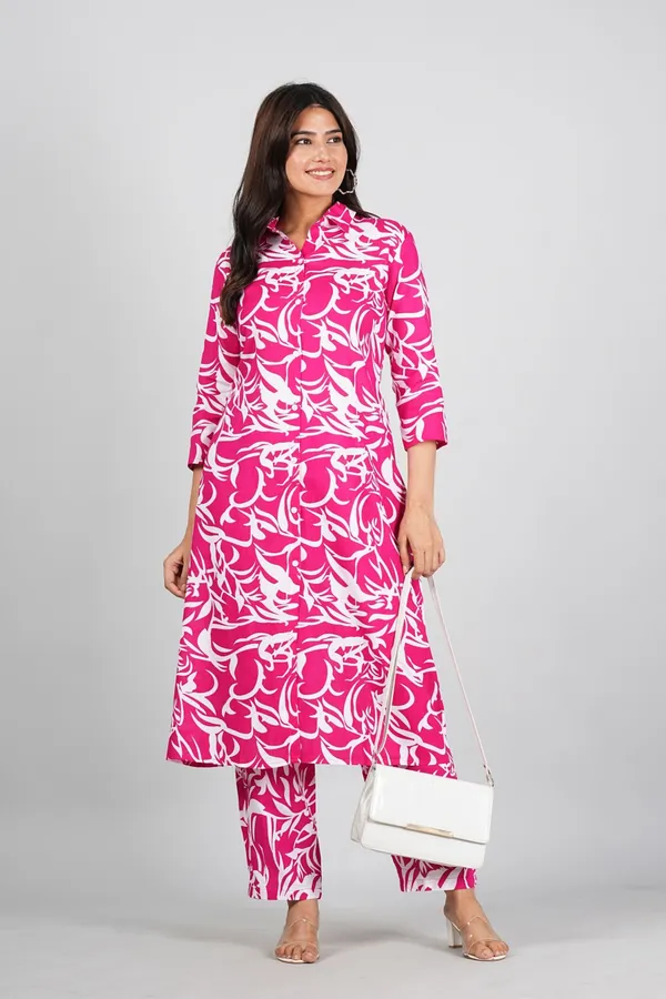 Pink_Comfortable_Casual_Co-Ord_Set