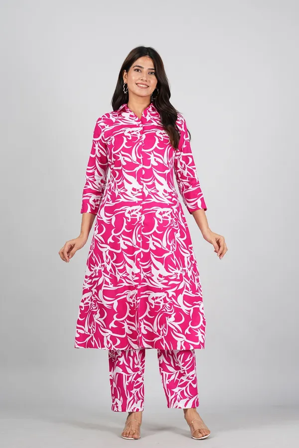 Pink_Comfortable_Casual_Co-Ord_Set