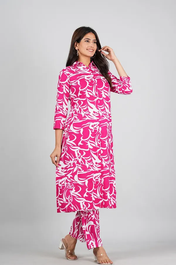 Pink_Comfortable_Casual_Co-Ord_Set