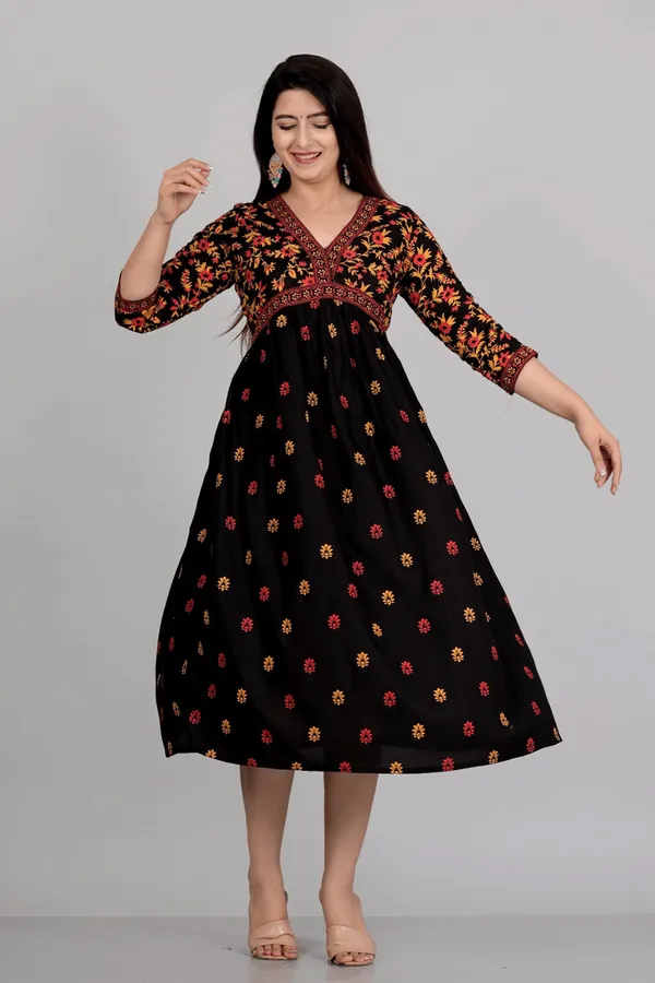Black_Rayon_Aliya_Cut_Casual_Gown
