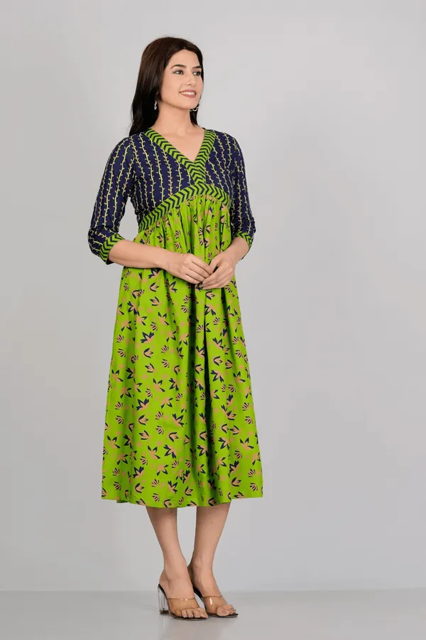 Green_Rayon_Aliya_Cut_Casual_Gown